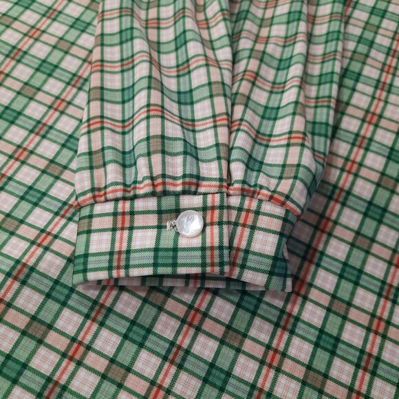 Vtg 70s Christmas plaid shirt - Graff brand - Picture 6 of 10